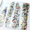 1 Pack Flatback Glass Nails s Mixed Sizes SS4 SS6 SS8 SS10 Nail Art Decoration Stones Shiny Gems Manicure Accessories 220630