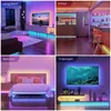 LEDストリップライトフレキシブルランプRGB 5050 Bluetoothリモート3キーコントロールUSB DC5V TV TV Backlight Party Bedroom Decoration