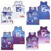 Movie Basketball 15 Road Runner Jersey Hip Hop All Stitched Team Color Purple White Blue Hiphop College Breattable For Sport Fans High School University