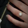 Wedding Rings Rose Gold Color Classic Simple Design 6 Prong Sparkling Solitaire 1ct Zirconia Forever Ring WholesaleWedding Rita22