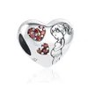 925 Sterling Silver Dangle Charm Heart Forever Frist My Mã