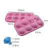 Baking Moulds 8/12 Holes Round Ball Lollipop Mold Cake Shop Chocolate Heart Pops Maker Candy DIY Tool With SticksBaking