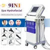 selling 9 in 1 water dermabrasion skin cleaning machine oxygen jet BIO face liting hydro facial skin care beauty equipment