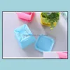 Mini Colorf Flower Pots Plastic Desktop Potplanten Smutents Pot met Lade Square Snoep Kleuren Planters Tuin Thuis Drop Levering 2021 S