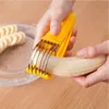 La saucisse de jambon de concombre de trancheuse de banane d'acier inoxydable d'outils créatifs de cuisine peut être coupée en tranches