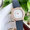 Reloj de mujer de moda Movimiento mecánico automático Cinta impermeable de goma de 35 mm Caja de acero inoxidable 316L Relojes de lujo para mujer de alta calidad Relojes de lujo Montre