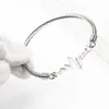 Bangle ECG Designer Bracelet Vrouwelijke trend 18K Gold Titanium Steel Inspirerende hartslagarmbanden Designer Cable Hand Sieraden