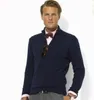 2022 новый высококачественный повседневный мужской свитер поло на половинной молнии, брендовый свитер, хлопковый пуловер, мужской свитер, размер S-XXXL