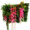 Decorative Flowers & Wreaths White Multicolor Artificial Flower Wisteria Panel Decoration Greening Background Shop Shopping Mall Office Bedr