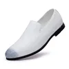 Italiano The Office Zapatos de cuero Mocasines para hombres Vestido casual Zapatos sin cordones Hombres Traje de negocios Zapatos