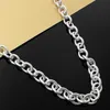 Chains Stamped Silver Necklaces Jewelry 20 Inches Classic Fashion Necklace For Men's High Quality Christmas GiftsChains