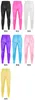 3-9Y Toddler Girls Pantaloni da ballo Dancewear Bike Traspirante Elastico in vita Pantaloni sportivi Parchi giochi Ginnastica Glitter Pantaloni da balletto