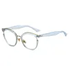 Lunettes de soleil Lunettes de lecture de blocage bleu vintage classique pour hommes et femmes Cadre ronde avec concepteur de ferrules Unisexe Eyewa5389470