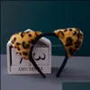 Novelty Items Home Decor Garden Tiger Leopard Ear Animal Headband Hair Ornament Female Versatile Lovely Net Red Jewelry Wholesale Drop Del