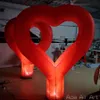 2 adet Sevgililer Günü için Işıklar ile Güzel Şişirilebilir Kırmızı Kalp/Ace Air Art tarafından yapılan parti dekorasyonu