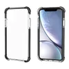 Custodie rigide in acrilico trasparente antiurto per iPhone 13 12 11 Pro XS MAX XR 6 7 8 Plus Custodia trasparente per cellulare a due colori