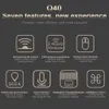 Q40音声リモートコントロール2.4GワイヤレスミニキーボードIR学習エアマウスジャイロアンドロイドテレビボックスH96 Google AssistantW2