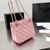 2022p Collection France Womens Bags Mini Quilted Caviar Leather Calfskin Genuine Gold Metal Hardware Matelasse Chain Shoulder Purse Handbags 17x15cm