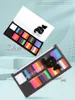 Halloween-themafeest Watergedragen schilderij Rainbow Face Paint Kit Kleurrijk gezicht Body-palet Blijvend kerstmake-upeffect