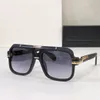 Vintage 664 Okulary przeciwsłoneczne dla mężczyzn Matowe czarne/szary soczewki gradientowe Sunnies moda letnia okulary słoneczne okulary UV400