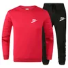 Men's Brand LOGO Tracksuit Casual Spring Men Sets Cotton Jacket 2 Piece+Pants Fashion Jogging Sports Suit Male High Quality Streetwear