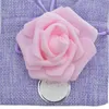 4.72x8.26 Inch Mixed Color 3D Rose Burlap Favor Gift Bags Small Gift Bags Linen Jewelry Pouches with Drawstring for Gifts and Wedding Party Gift Bag MJ0445