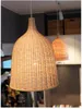Lampes suspendues Asie du Sud-Est Bambou Lumières Creative Restaurant Lampe Pot Boutique Célèbre El Rattan Tissage Suspendus LuminairesPendentif