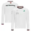 PETRONAS LUXURY MENS 브랜드 스웨트 셔츠 T 셔츠 메르세데스 AMG F1 포뮬러 원 레이싱 여성 캐주얼 긴 슬리브 티셔츠 Benz Lewis Hamilton Y8Y2