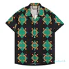 2022-роскошные дизайнерские рубашки Мужские модные геометрические принципы для боулинга рубашка Hawaii цветочные повседневные рубашки Мужчина Slim Fit Eart