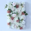 装飾的な花の花輪壁パネル24 "x16"ローズ3D花の装飾シルク釘室内ホームオフィスウェディングバックドロップ女の赤ちゃんRO