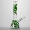 10 인치 Beecomb 스타일 DAB 리그 화려한 두꺼운 유리 봉인 Heady Hookahs 스트레이트 유형 워터 파이프 18mm 조인트 오일 리그 확산 된 다운 스템 보울