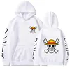 Mens Hoodies Sweatshirts Anime One Piece Luffy Fleece Hoodie Women Spring and Autumn Manga Boy Girl Clothes Mens Rowe22