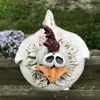 تماثيل سياج الدجاج المضحكة راتنج حديقة مزرعة ساحة الدجاجة النحت الفني الفني الفناء المنزل ديكور المنزل 220721