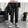 Lappster Mens Black 한국어 하렘 바지 일본 Streetwear Joggers Harajuku Sweatpants 힙합 캐주얼 바지 플러스 사이즈 220325