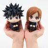 Anime Jujutsu Kaisen Figurine Cute Gojo Satoru Itadori Yuji Look Up PVC Action Figure 220520