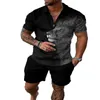 Impressão geográfica de trajes de golfe Men tilhas de golfe pólo de manga curta camisas impressas de verão masculino roupas casuais plus size 3xl Poloshirt corredor de pólos de camisa de traje