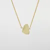Irregular Natural Crystal Stone Handmade Pendant Necklaces With Gold Plated Chain For Women Girl Party Club Decor Jewelry