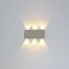 Vägglampa 2W/4W/6W/12W inomhusdekoration borstat yt sovrum vardagsrumskorridorgång enkel personlighet lp24wall
