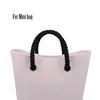 1 para długa czarna czarna rączka na konopie do torby OBAG Women Classic Mini Eva Bag 220610