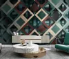Aangepaste 3D Wallpaper Mural Modern Minimalistische geometrische lijnen TV Sofa Woonkamer Slaapkamer Lounge Decaration Wallpaper aan de muur