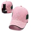 T2022 op Kwaliteit Ontwerpers Ball Caps Mannen Vrouwen Canvas Leisure Mode streep Zonnehoed voor Outdoor Sport Man Strapback trucker Hoeden Beroemde borduurbij Baseball Cap