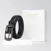 Ceintures de design de mode Or Argent Boucle noire Cuir véritable Marron Grille blanche Largeur de ceinture 3 8cm 15 styles de haute qualité avec boîte257x