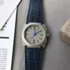 Erkek Saati, Paslanmaz Çelik Kasa, Kare Durumda, Otomatik Hareket, Deri Kayış 42mm