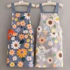Cotton Apron Women's Canvas Breathable Fashion Oil-proof and Anti-fouling Kitchen Cooking Apron Fresh Wear resistant Y220426