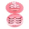 Acrylic Cute Bow False Eyelashes Eye Lashes Storage Box Makeup Cosmetic Mirror Case Organizer