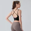 Soutien-gorge de sport ajusté pour femmes, soutien-gorge long rembourré, débardeur de Yoga, Fitness, entraînement, haut de course