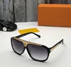 1pcs 고품질 브랜드 태양 안경 증거 선글라스 디자이너 안경 안경 남성 여성 광택 검은 선글라스와 함께 제공