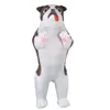 Maskot Bebek Kostüm Pug Köpek Şişme Kostüm Komik Hava Blow Up Shar Pei Suit Parti Kostüm Fantezi Elbise Güzel Cadılar Bayramı için