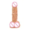 NXY Dildos PVC Kvinnlig Masturbator Sug Cup Manual Imitation True and False Penis Mini Sex Products 220601