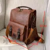 HBP plecak w stylu Bag2022 Kobiety vintage pu skórzana torba na ramię sac a DO Casual Travel Ladie Bagpack Mochila School 220723